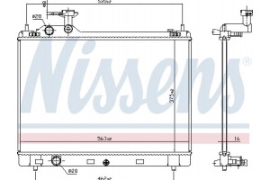 Nissens Ψυγείο, Ψύξη Κινητήρα - 606951