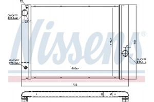 Nissens Ψυγείο, Ψύξη Κινητήρα - 60763