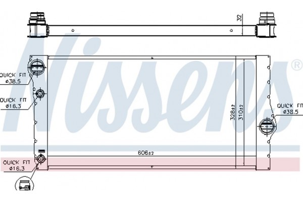 Nissens Ψυγείο, Ψύξη Κινητήρα - 60769