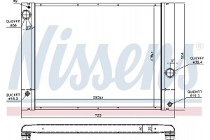 Nissens Ψυγείο, Ψύξη Κινητήρα - 60772