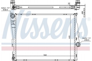 Nissens Ψυγείο, Ψύξη Κινητήρα - 60782A