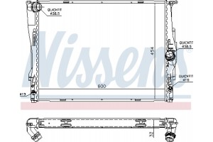 Nissens Ψυγείο, Ψύξη Κινητήρα - 60786A