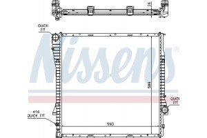 Nissens Ψυγείο, Ψύξη Κινητήρα - 60788A