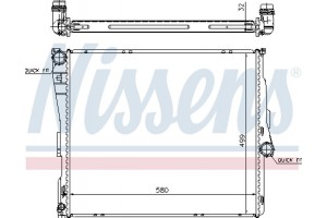 Nissens Ψυγείο, Ψύξη Κινητήρα - 60803A