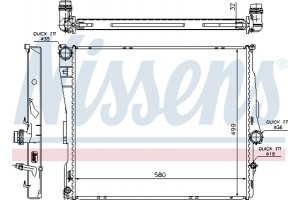 Nissens Ψυγείο, Ψύξη Κινητήρα - 60807