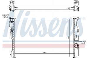 Nissens Ψυγείο, Ψύξη Κινητήρα - 60808