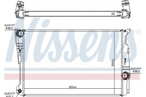 Nissens Ψυγείο, Ψύξη Κινητήρα - 60809