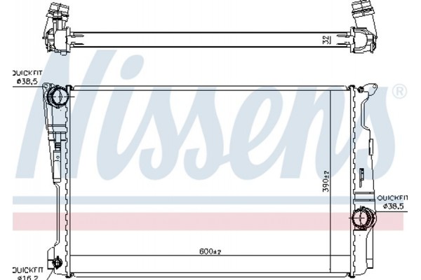 Nissens Ψυγείο, Ψύξη Κινητήρα - 60809