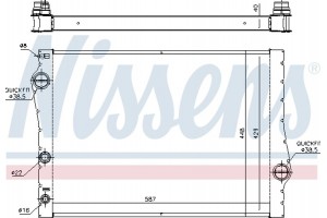 Nissens Ψυγείο, Ψύξη Κινητήρα - 60823