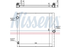 Nissens Ψυγείο, Ψύξη Κινητήρα - 60825