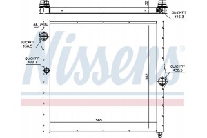 Nissens Ψυγείο, Ψύξη Κινητήρα - 60826