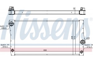 Nissens Ψυγείο, Ψύξη Κινητήρα - 60828