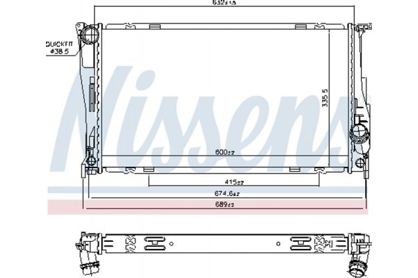 Nissens Ψυγείο, Ψύξη Κινητήρα - 60832