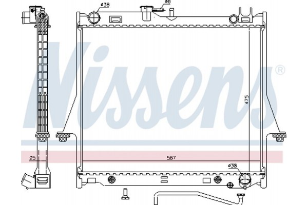 Nissens Ψυγείο, Ψύξη Κινητήρα - 60854