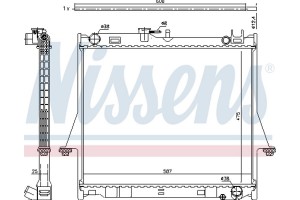 Nissens Ψυγείο, Ψύξη Κινητήρα - 60856
