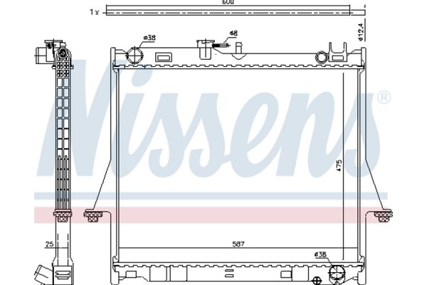 Nissens Ψυγείο, Ψύξη Κινητήρα - 60856