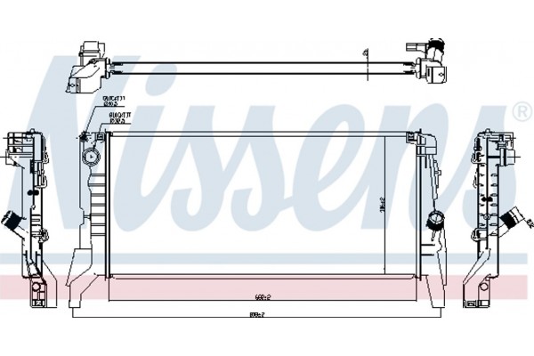 Nissens Ψυγείο, Ψύξη Κινητήρα - 60861