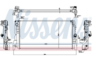 Nissens Ψυγείο, Ψύξη Κινητήρα - 60863