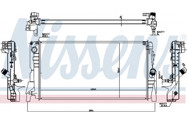 Nissens Ψυγείο, Ψύξη Κινητήρα - 60863