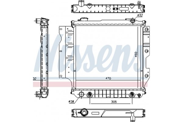 Nissens Ψυγείο, Ψύξη Κινητήρα - 60993