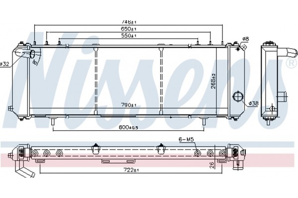 Nissens Ψυγείο, Ψύξη Κινητήρα - 61008