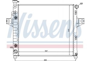 Nissens Ψυγείο, Ψύξη Κινητήρα - 61009