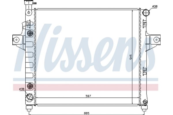 Nissens Ψυγείο, Ψύξη Κινητήρα - 61009