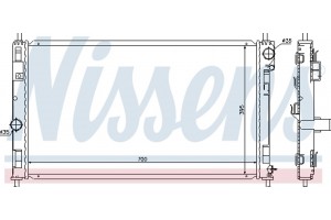 Nissens Ψυγείο, Ψύξη Κινητήρα - 61019