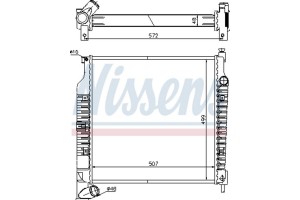 Nissens Ψυγείο, Ψύξη Κινητήρα - 61021A