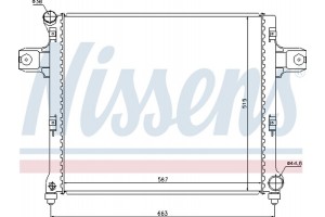 Nissens Ψυγείο, Ψύξη Κινητήρα - 61022