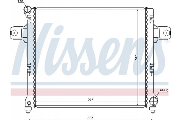 Nissens Ψυγείο, Ψύξη Κινητήρα - 61022
