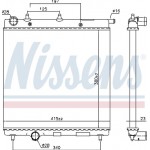 Nissens Ψυγείο, Ψύξη Κινητήρα - 61277
