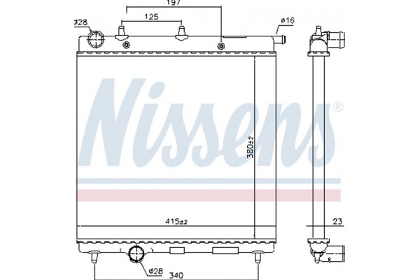Nissens Ψυγείο, Ψύξη Κινητήρα - 61277