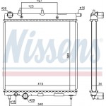 Nissens Ψυγείο, Ψύξη Κινητήρα - 61279