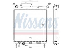 Nissens Ψυγείο, Ψύξη Κινητήρα - 61279