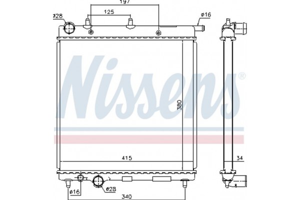 Nissens Ψυγείο, Ψύξη Κινητήρα - 61279