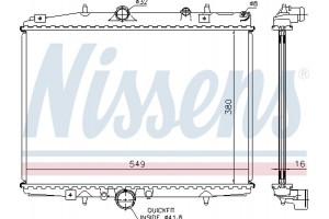 Nissens Ψυγείο, Ψύξη Κινητήρα - 61291A