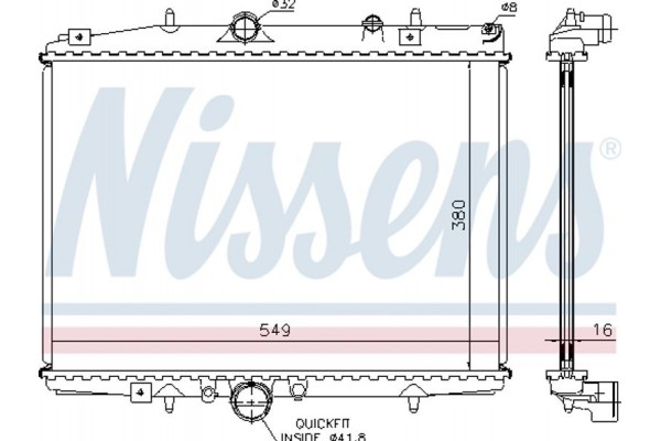 Nissens Ψυγείο, Ψύξη Κινητήρα - 61291A