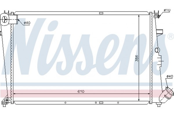 Nissens Ψυγείο, Ψύξη Κινητήρα - 61303