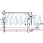 Nissens Ψυγείο, Ψύξη Κινητήρα - 61313