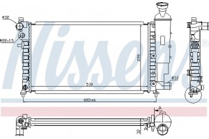 Nissens Ψυγείο, Ψύξη Κινητήρα - 61347