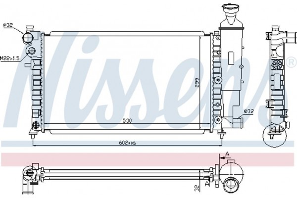 Nissens Ψυγείο, Ψύξη Κινητήρα - 61347