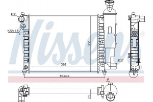 Nissens Ψυγείο, Ψύξη Κινητήρα - 61358