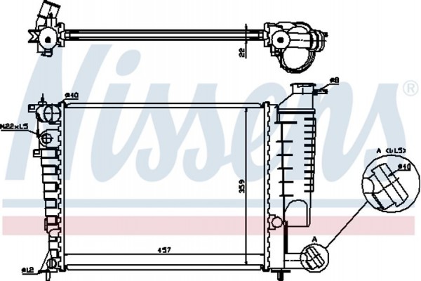 Nissens Ψυγείο, Ψύξη Κινητήρα - 613671