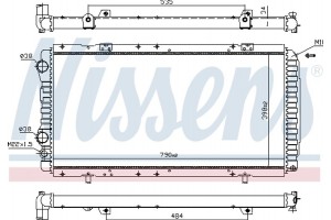 Nissens Ψυγείο, Ψύξη Κινητήρα - 61390