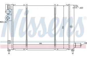 Nissens Ψυγείο, Ψύξη Κινητήρα - 61397