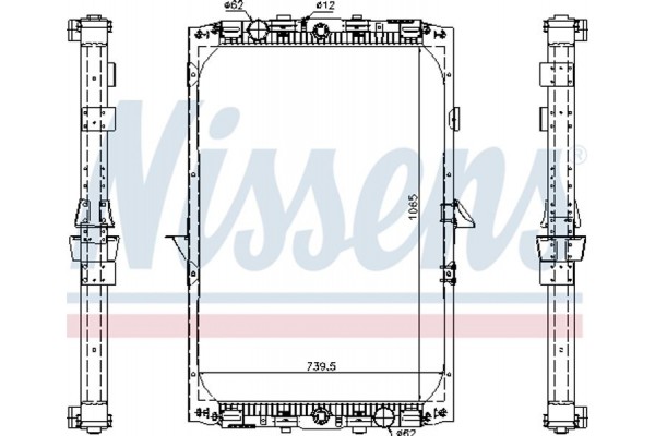 Nissens Ψυγείο, Ψύξη Κινητήρα - 61417A