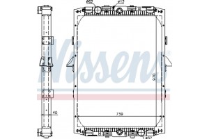 Nissens Ψυγείο, Ψύξη Κινητήρα - 61419A