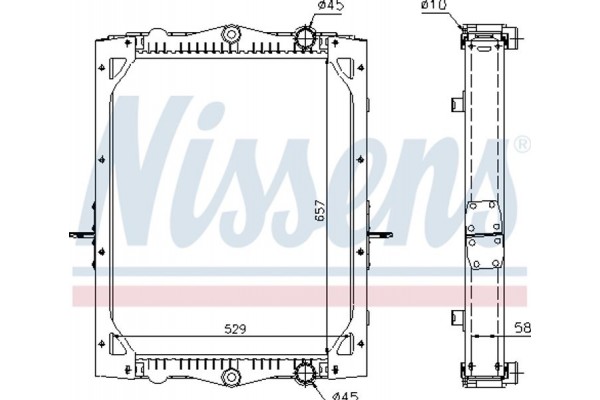 Nissens Ψυγείο, Ψύξη Κινητήρα - 61443A