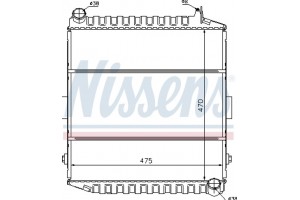 Nissens Ψυγείο, Ψύξη Κινητήρα - 61450